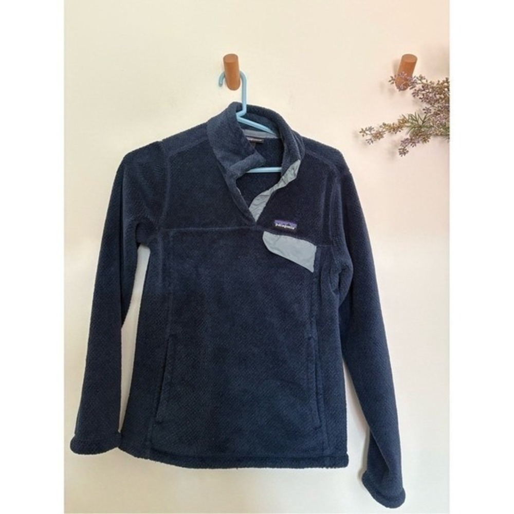 Patagonia Synchilla Snap-T Fleece Pullover Women's Navy Gray Small